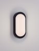 Kinkiet zewnętrzny LED czarny podłużny minimalistyczny nowoczesny podświetlający elewację IP65 SOVANDO LE75252 Luces Exclusivas